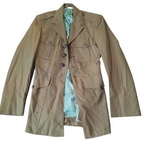 USMC Dress Coat – Shade 2241 Tropical Twill, Size 32S, Polyester/Wool
